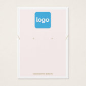 Platzieren Sie das Logo in Pastellfarben, Ohrring (Vorderseite)