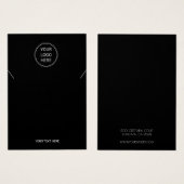 Platzieren Sie die schwarzen Netzwerkkarten Ihres (Vorne & Hinten)