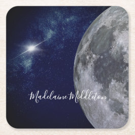 Platzieren Sie Escort-Namen-Sitze Tiles Abend Gold Rechteckiger Pappuntersetzer