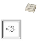 Platzieren Sie Ihr Logo hier auf der Briefmarke Gu Gummistempel (Stempel)