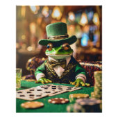 Platzieren Sie Ihre Wetten, Gambling Frog Poster (Vorderseite)