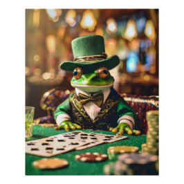 Platzieren Sie Ihre Wetten, Gambling Frog Poster