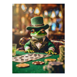 Platzieren Sie Ihre Wetten, Gambling Frog Poster