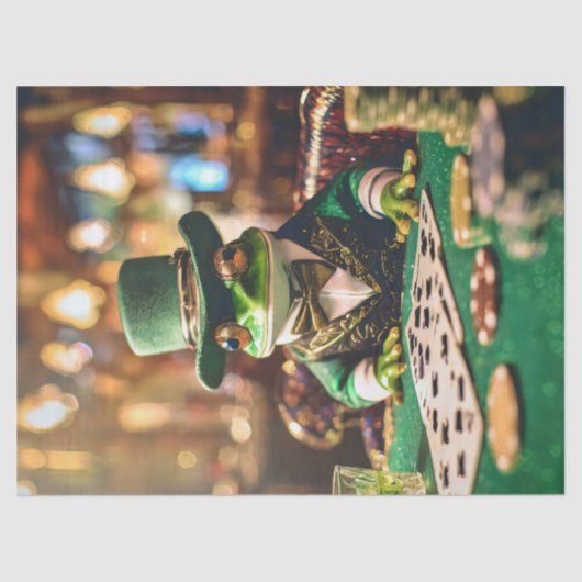 Platzieren Sie Ihre Wetten, Gambling Frog Seidenpapier (Vorderseite)