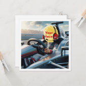 Platzieren Sie mein Gesicht in das Bild, Formel 1 Karte (Vorderseite/Rückseite Beispiel)