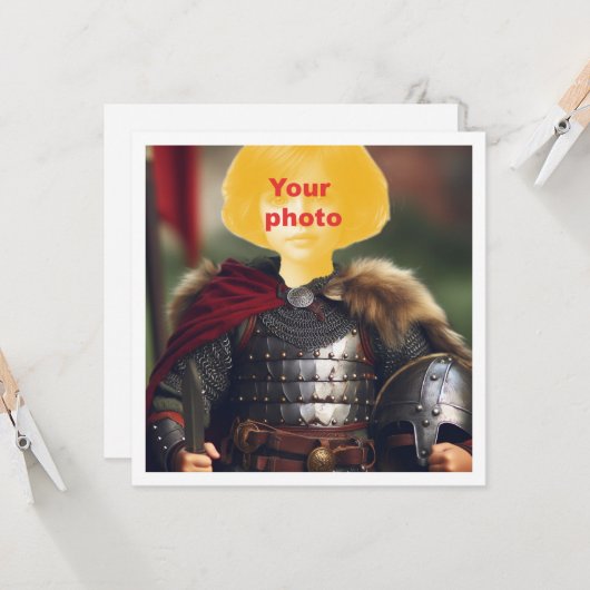 Platzieren Sie mein Gesicht in das Bild, sehen Sie Karte (Vorderseite/Rückseite Beispiel)