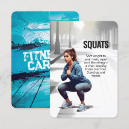 Platziert die Fitness-Karte mit blauem Hintergrund Save The Date