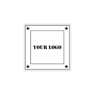 Platzierte Briefmarke für das Logo der Firma Gummistempel