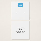 Platzierte Platzierung der Logo-Platine mit HOlder (Vorne & Hinten)