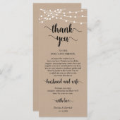 Platzierung Danke, Kraft String Lights Cards Programm (Vorne/Hinten)