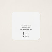 Platzierung der Logokombination Schwarzer Ohrring  (Rückseite)