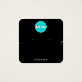 Platzierung der Logokombination Schwarzer Ohrring  (Vorderseite)