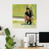 Platzierung - Leinwand in Golf Print Poster (Heimbüro)