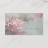 Platzierung von Lavendeltischen Platzkarte (Rückseite)