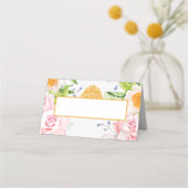 Platzierungskarte für die Blütenfeder Platzkarte (Rückseite)