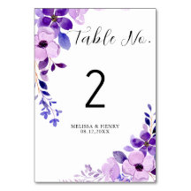 Platzierungskarte für die Hochzeitsstiftung der Ti