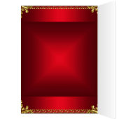 Platzierungskarte und Menü für Gold und Rote Tisch (Innen (Links))