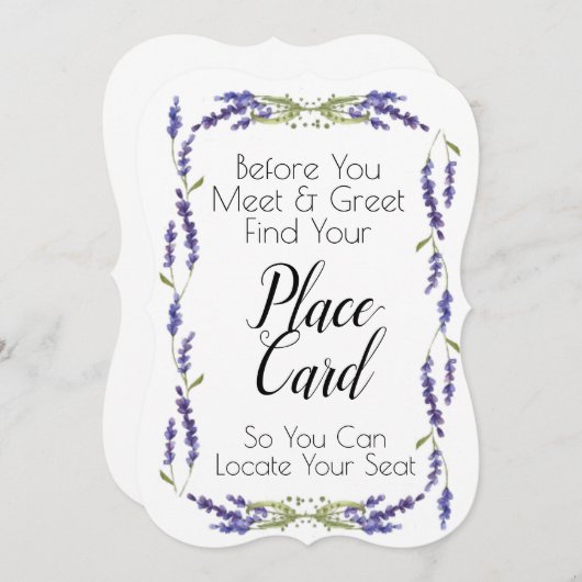 Platzkarte (Vorne/Hinten)