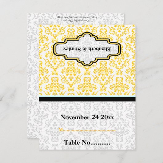 Platzkarte (Vorne/Hinten)