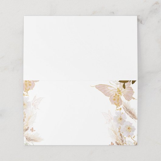 Platzkarte (Außenseite Aufgefaltet)