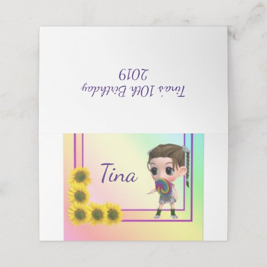 Platzkarte (Außenseite Aufgefaltet)