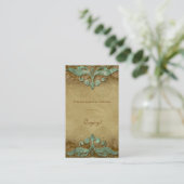Platzkarte Antique Verdigris Wedding (Stehend Vorderseite)