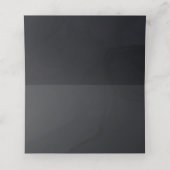 Platzkarte aus schwarzem und goldenem Marmor (Innenseite Aufgefaltet)