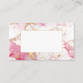 Platzkarte aus weißem und goldgelbem Marmor (Vorderseite)