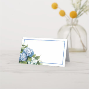 Platzkarte-Blue Hydrangeas Platzkarte