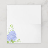 Platzkarte-Blue Hydrangeas Platzkarte (Außenseite Aufgefaltet)