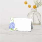 Platzkarte-Blue Hydrangeas Platzkarte (Vorderseite)