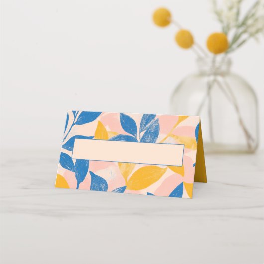 Platzkarte Botanischer Name Handgeschriebener Name (Vorderseite)