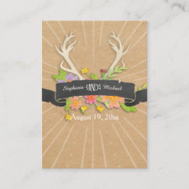 Platzkarte Deer Antler Wildblume Sternexplosion Ru