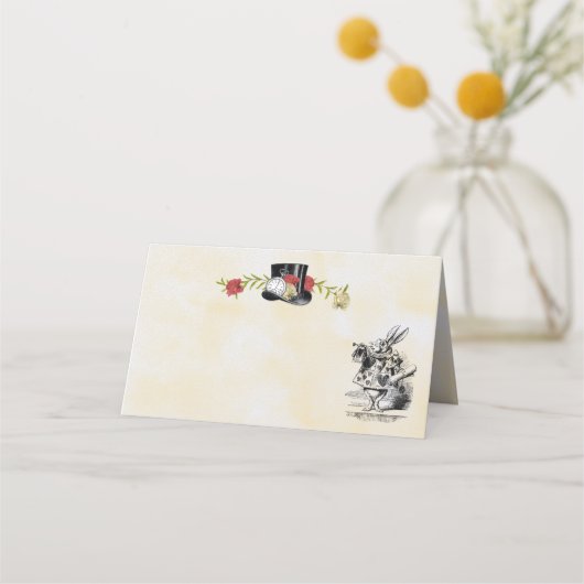 Platzkarte der Alice im Wunderland oder Begleitkar (Vorderseite)