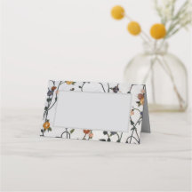 Platzkarte der bestickten Reben