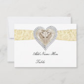 Platzkarte der gelben Spitzen (Vorderseite)