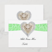 Platzkarte der grünen Spitzen (Vorne/Hinten)