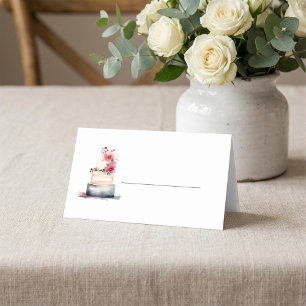 Platzkarte der Hochzeitstorte