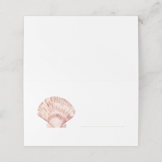 Platzkarte der Muschel (Außenseite Aufgefaltet)