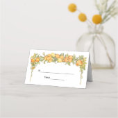 Platzkarte der Obstkorbkarte (Rückseite)