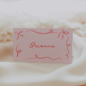 Platzkarte der Rahmen mit Handzeichnung