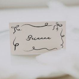 Platzkarte der Rahmen mit Handzeichnung