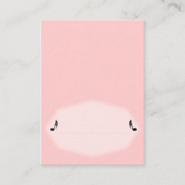 Platzkarte der rosa Musik
