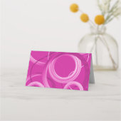 Platzkarte der rosafarbenen Tischanzahl (Rückseite)