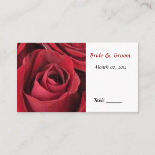 Platzkarte der rote Rose