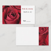 Platzkarte der rote Rose (Vorne/Hinten)