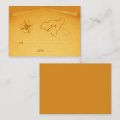 Platzkarte der Schatzkarte (Vorne/Hinten)