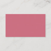 Platzkarte der Vintagen Uhr, rosa (Rückseite)