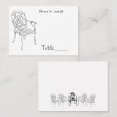 Platzkarte der Vorsitzenden (Vorne/Hinten)