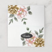 Platzkarte der Wasserfarbenspiegel (Außenseite Aufgefaltet)